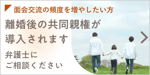 離婚後の共同親権が導入されます。弁護士にご相談ください。